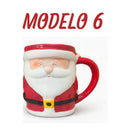 Kit 7 Canecas Natalinas de Porcelana | Coleção Especial de Natal