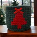 Porta Panetone de Crochê Artesanal - Decoração e Presente de Natal
