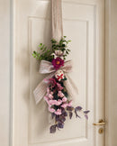 Escapulário de Porta Xadrez com Flores Lilases e Ovelhinha